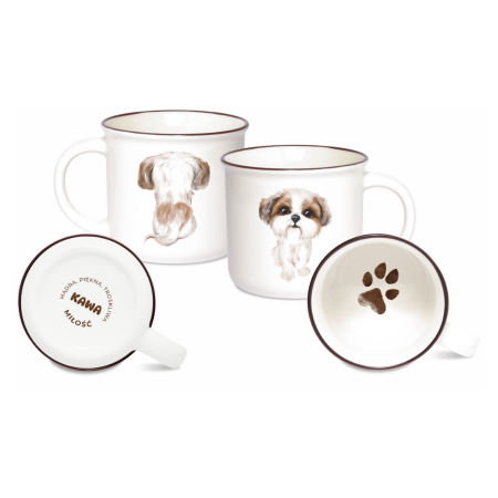 ZESTAW 2 KUBKÓW KOLEKCJONERSKICH "KAWA" 330ML zdjęcie 4