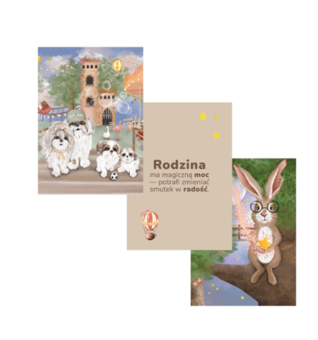 ZESTAW 3 PLAKATÓW "RODZINA" A4 zdjęcie 1