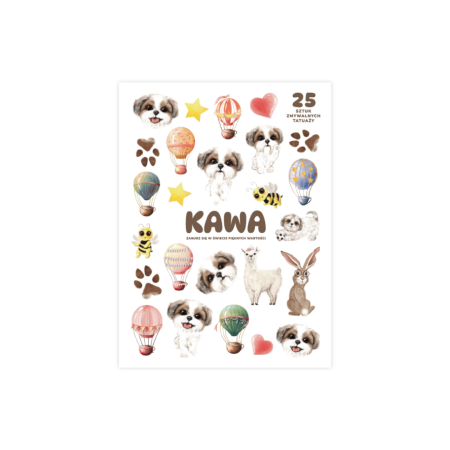 ZESTAW 25 ZMYWALNYCH TATUAŻY 