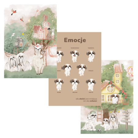 ZESTAW 3 PLAKATÓW "EMOCJE" 21CMX30CM - NEVERENDING STORE zdjęcie 1