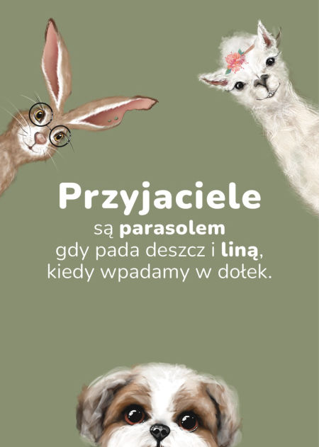 ZESTAW 3 PLAKATÓW "PRZYJACIELE" A4 zdjęcie 3