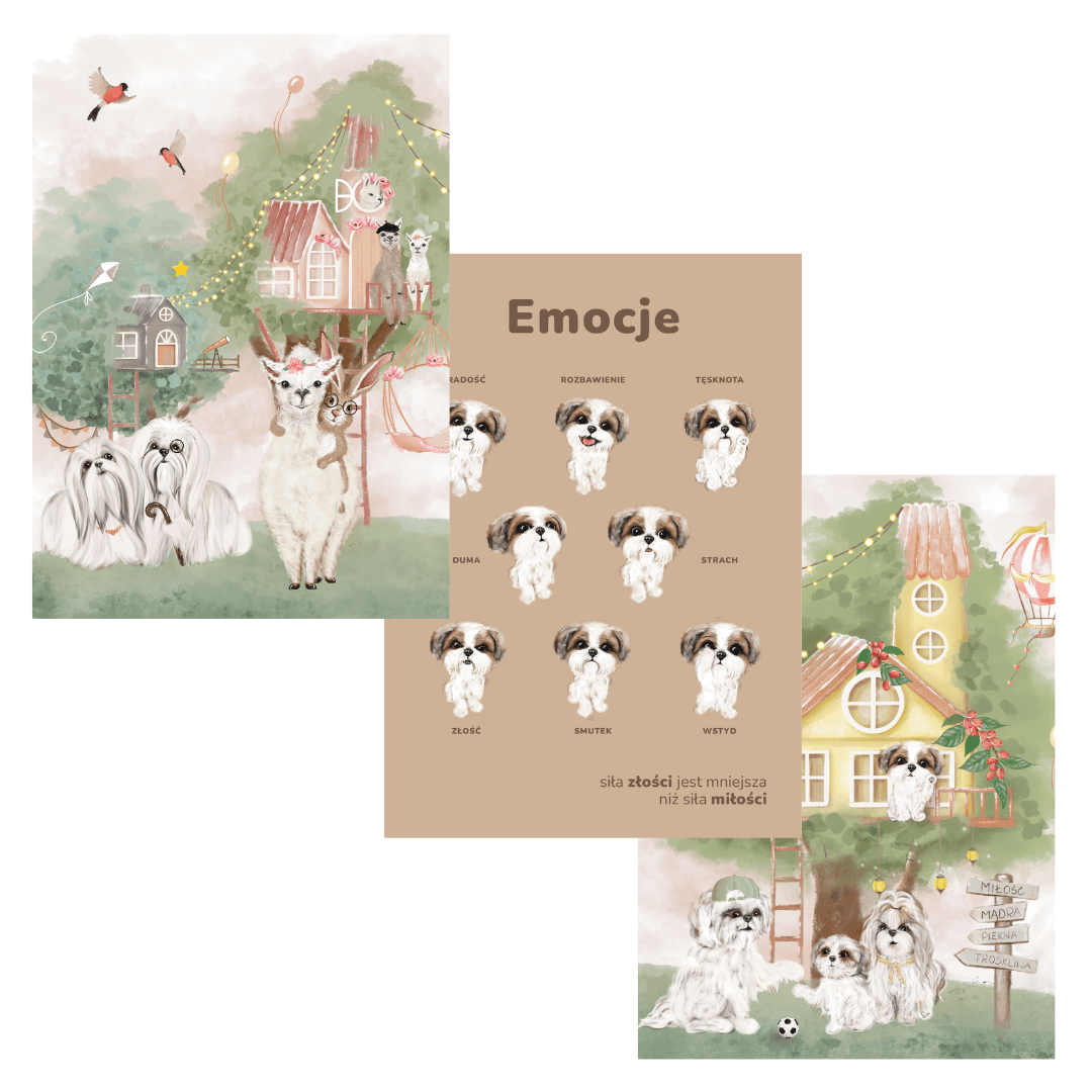 ZESTAW 3 PLAKATÓW "EMOCJE" 21CMX30CM - NEVERENDING STORE zdjęcie 1